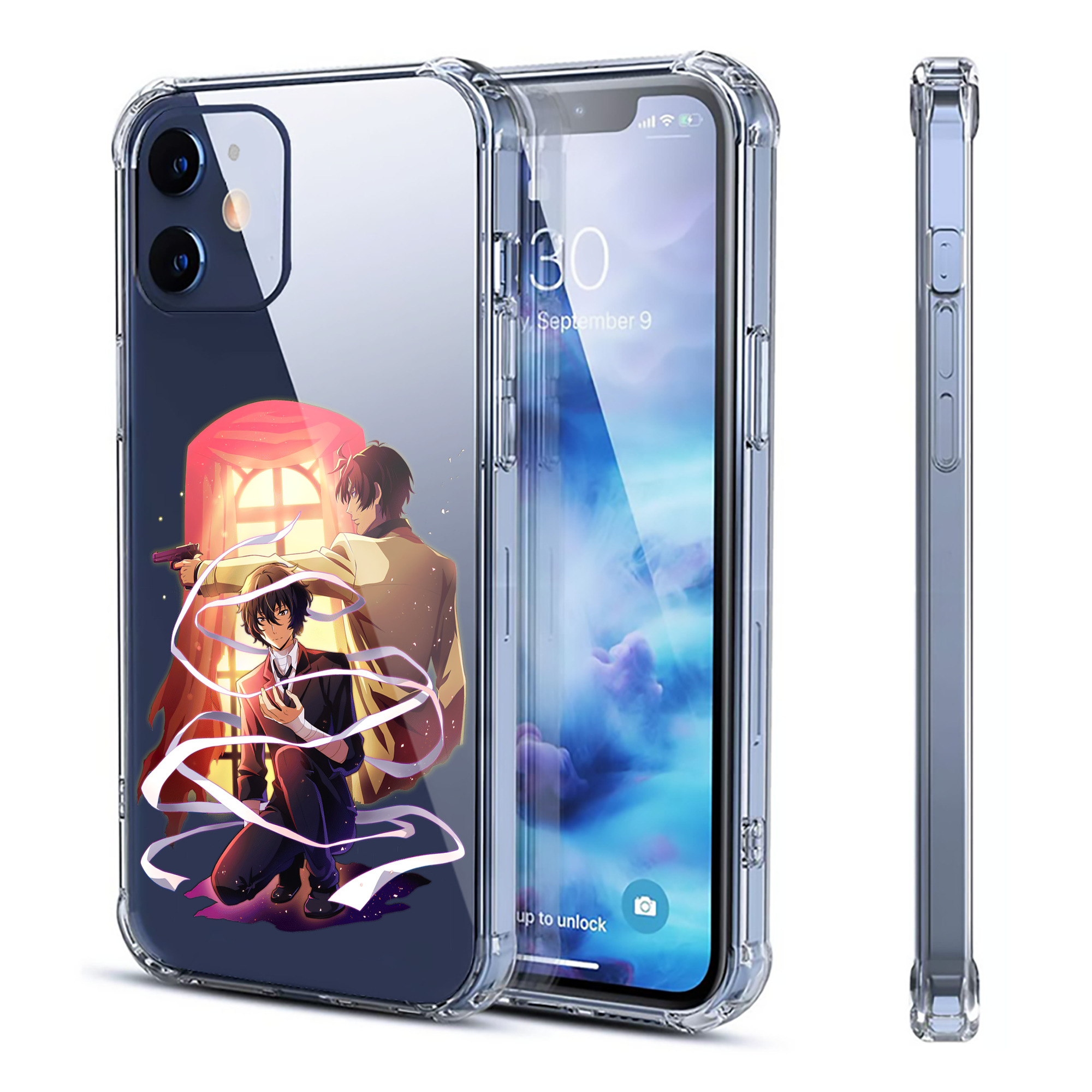 （画像用） 文豪ストレイドッグス Bungo Stray Dogs 【iPhone 12シリーズ対応】透明スマホケース（クリアソフトケース）